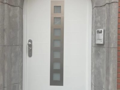 Porte FICHET Styléa blanche extérieur